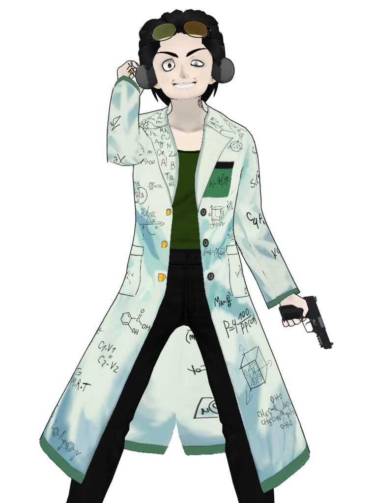 Scientist Villain Coat (Anime Style)