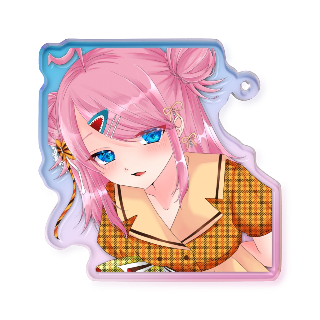 オーロラに輝くひずまりアクキー