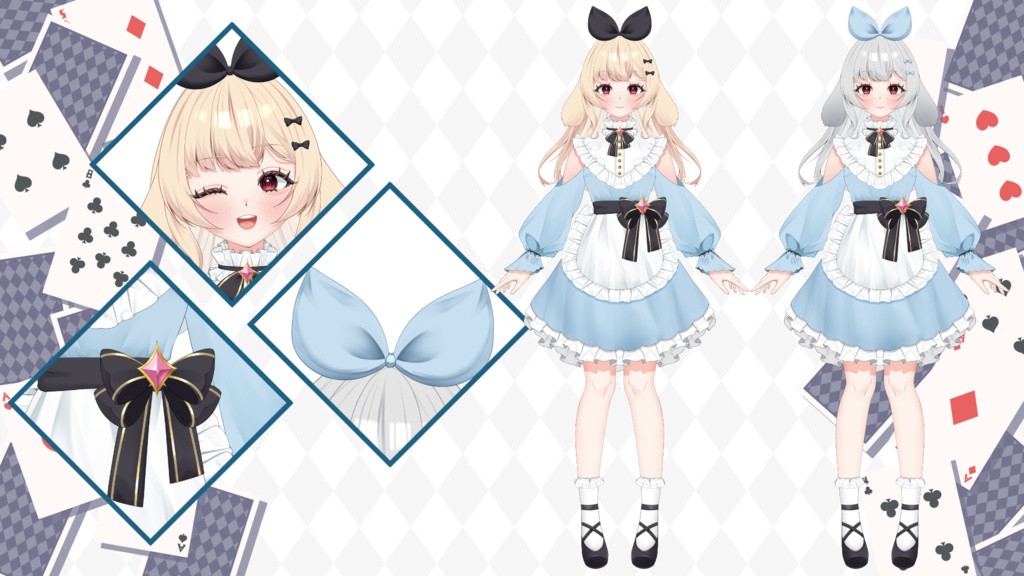 【汎用モデル】ロップイヤーの女の子【差分10種+モーション2種】