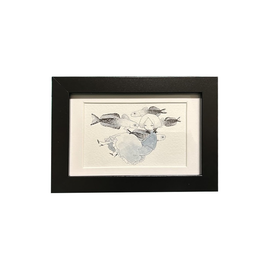 額装原画「クロユリハゼ」