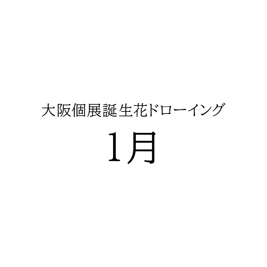 大阪個展ドローイング　1月