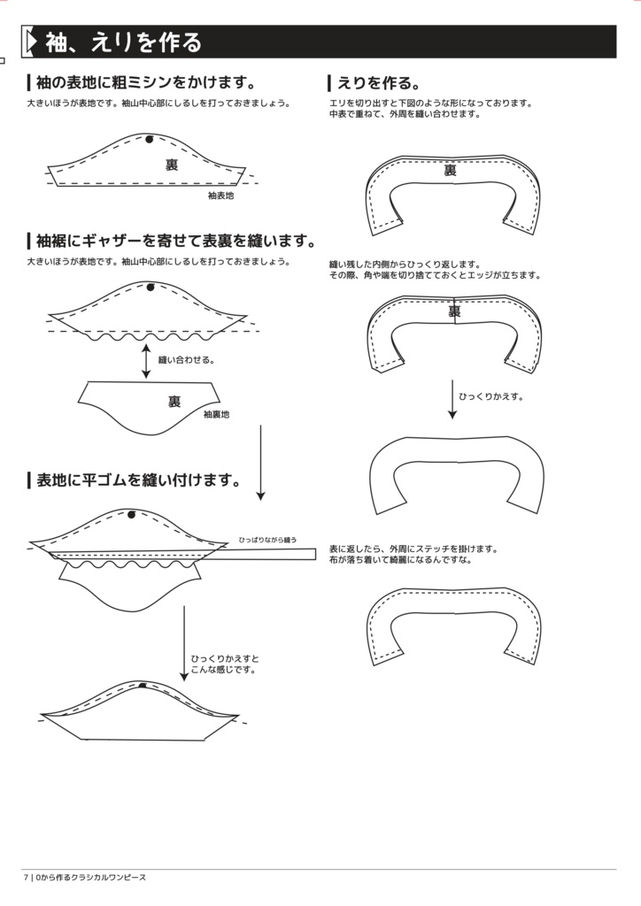 DD SD クラシカルワンピース 作成手順本 【実物大型紙付】
