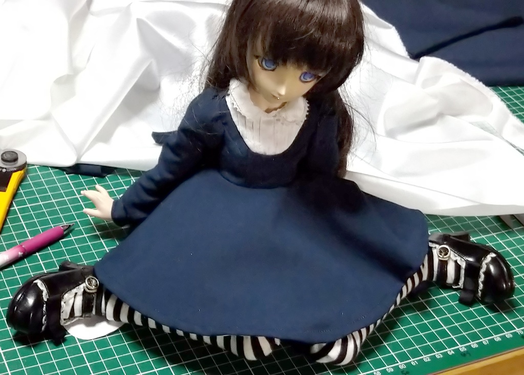 MDD DD SD ピンタックワンピース 作成手順本【実物大型紙付】