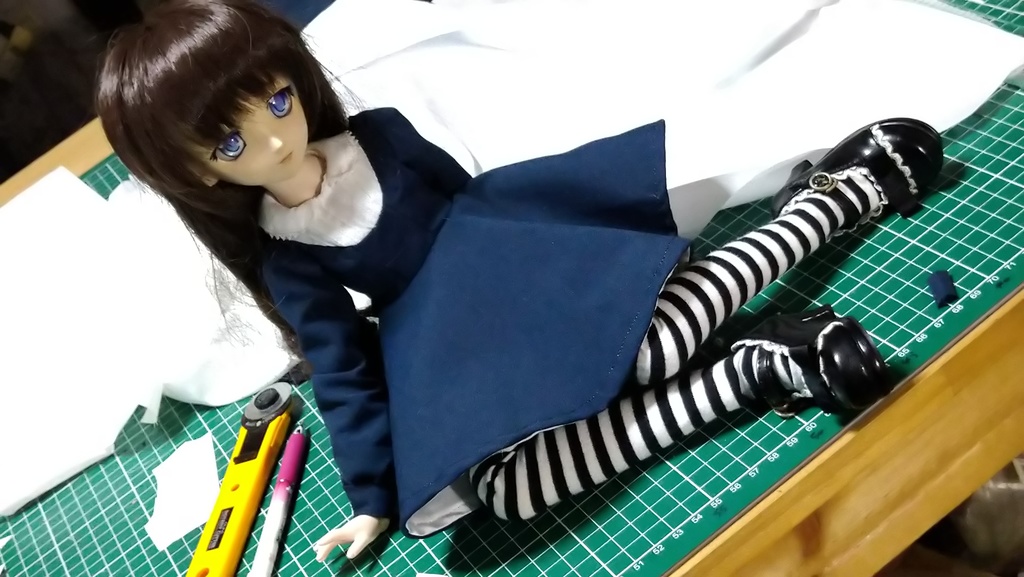 MDD DD SD ピンタックワンピース 作成手順本【実物大型紙付】