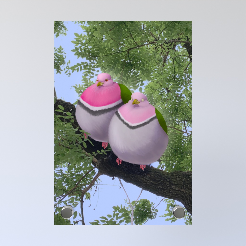 【ハトふーせん】 ハトふーせんたちのアクリルフォトパネル
