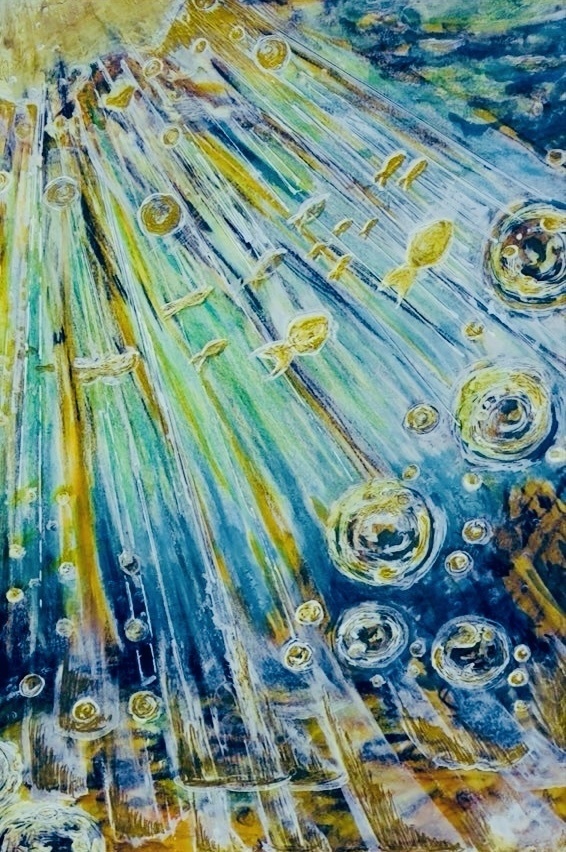 星の光達が照らす海