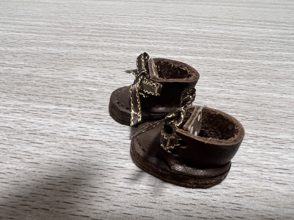 ぬい靴10cmぬい用革靴👞リボン - twst-s207 - BOOTH