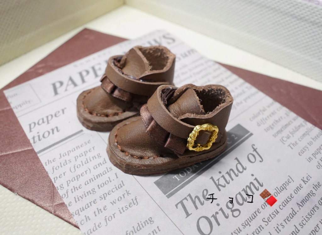 13〜16cmぬい用👞フリルバックルぬい靴