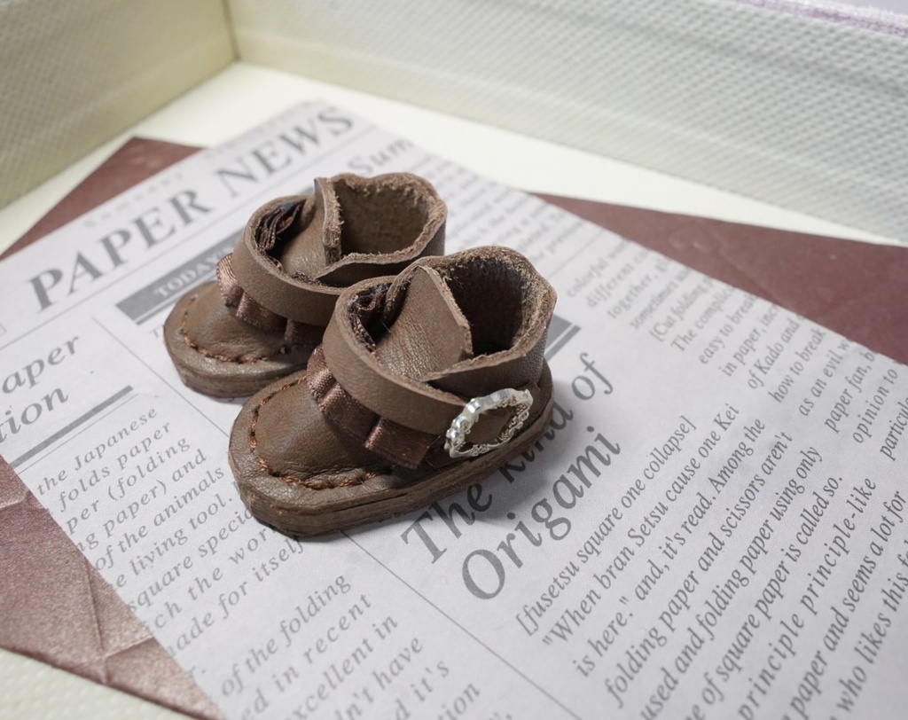 13〜16cmぬい用👞フリルバックルぬい靴