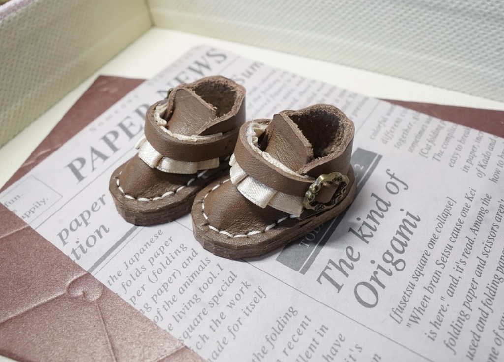 13〜16cmぬい用👞フリルバックルぬい靴