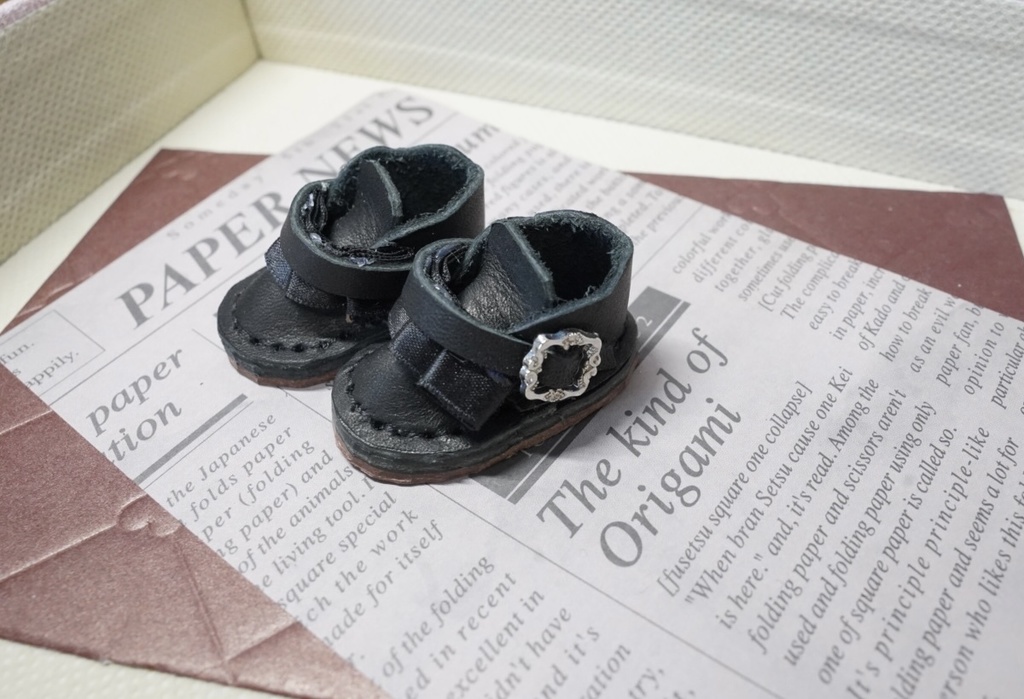 13〜16cmぬい用👞フリルバックルぬい靴