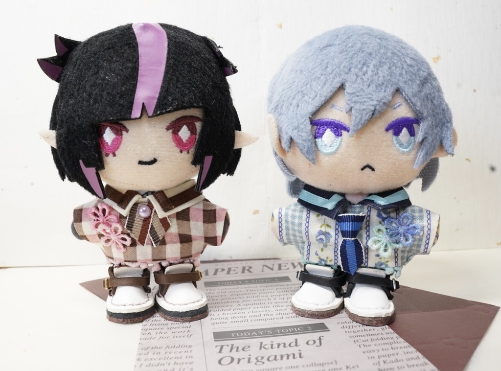 10cmぬい用👞バイカラーバックルぬい靴