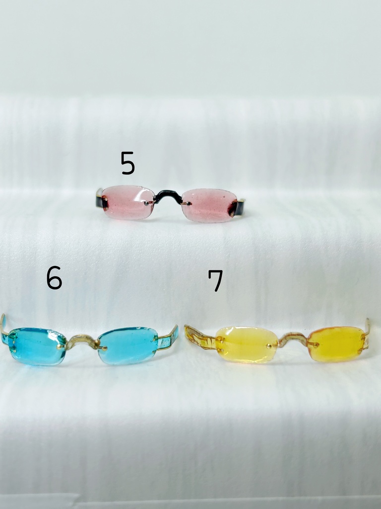 リムレスサングラス スクエア