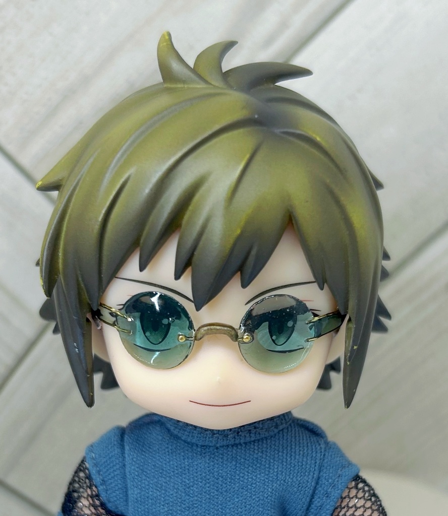 リムレスサングラス ラウンド