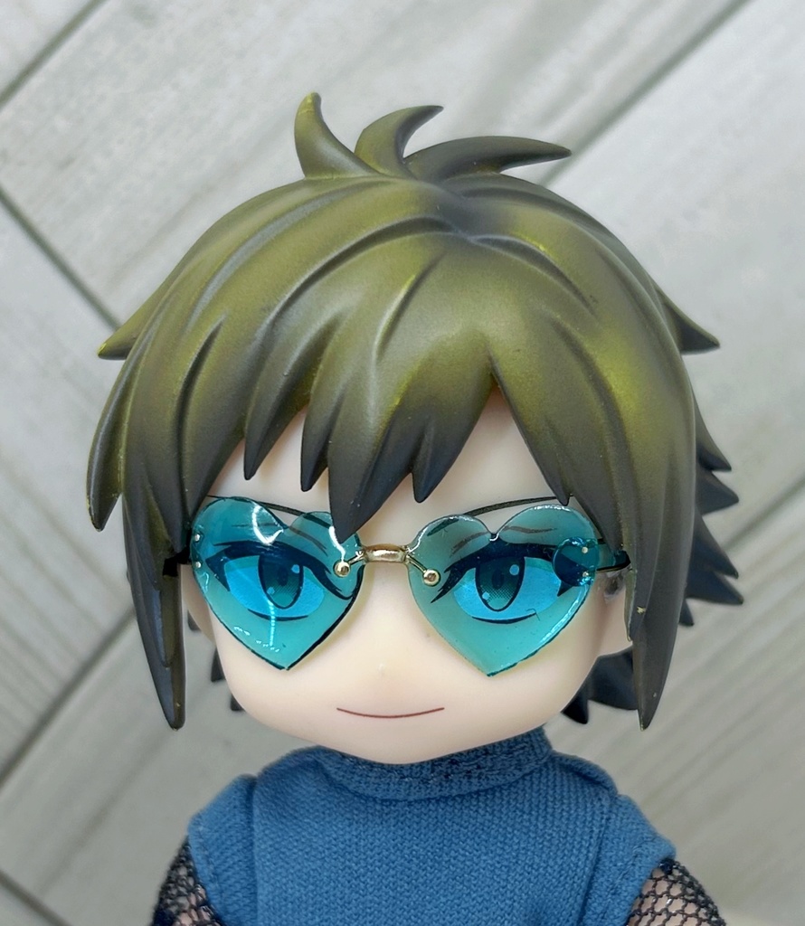 リムレスサングラス ハート