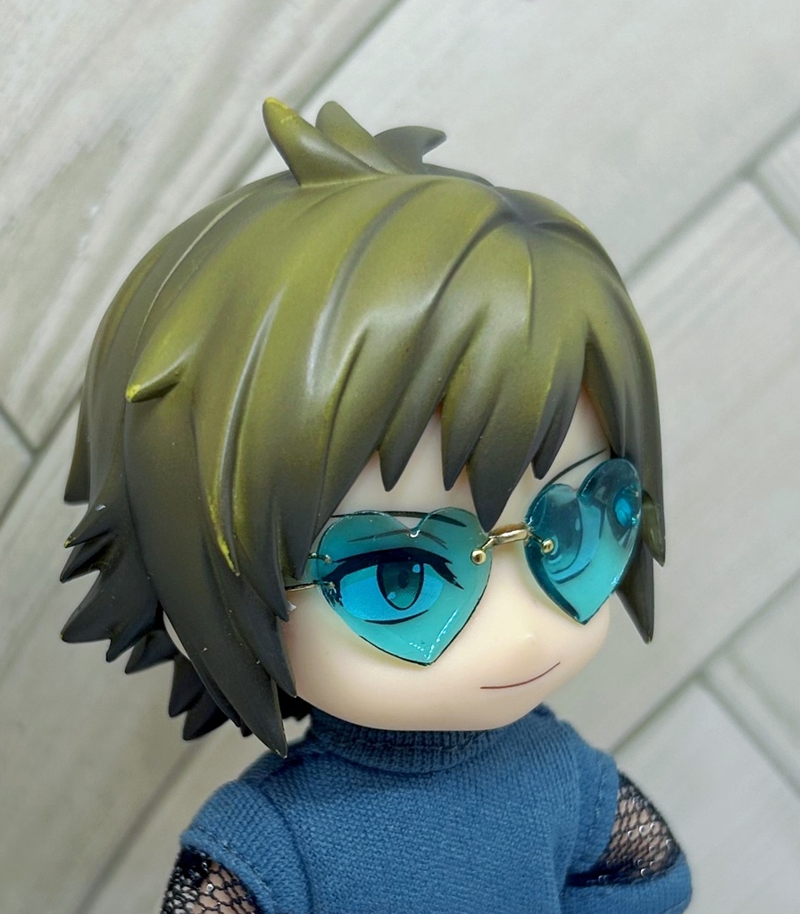 リムレスサングラス ハート