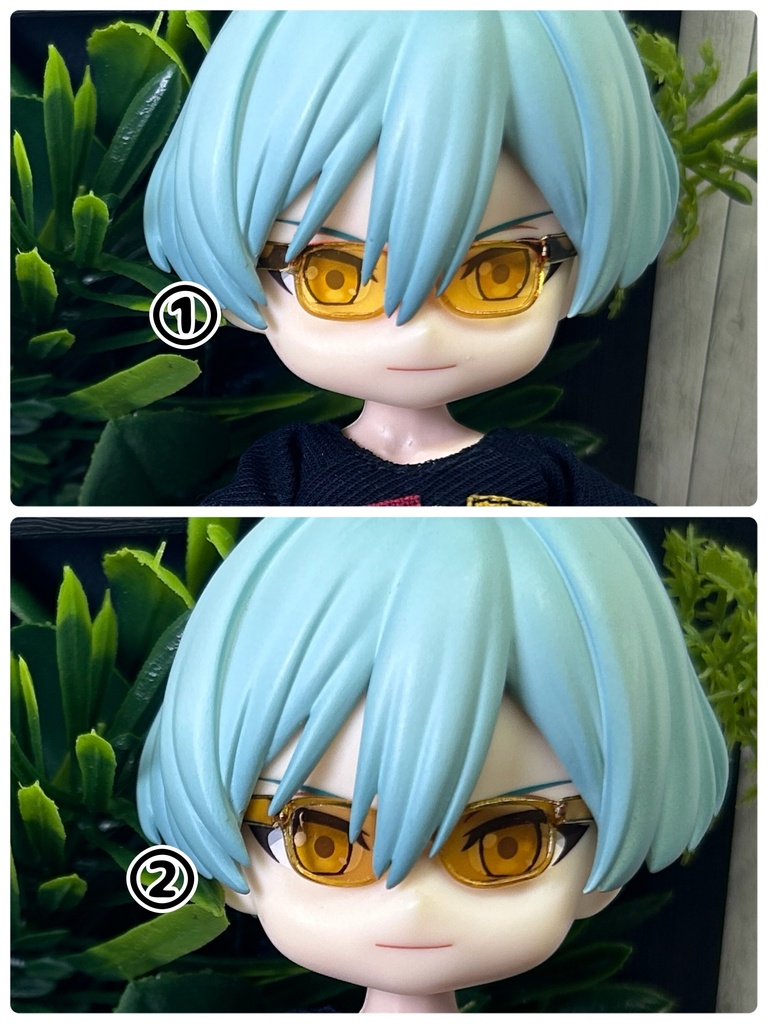 カラーレンズ スクエア(ハニーブラウン) S