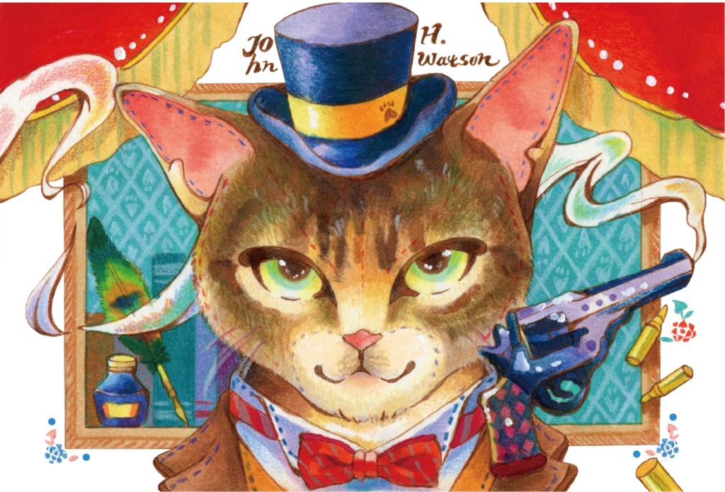 ねこ探偵ポストカード