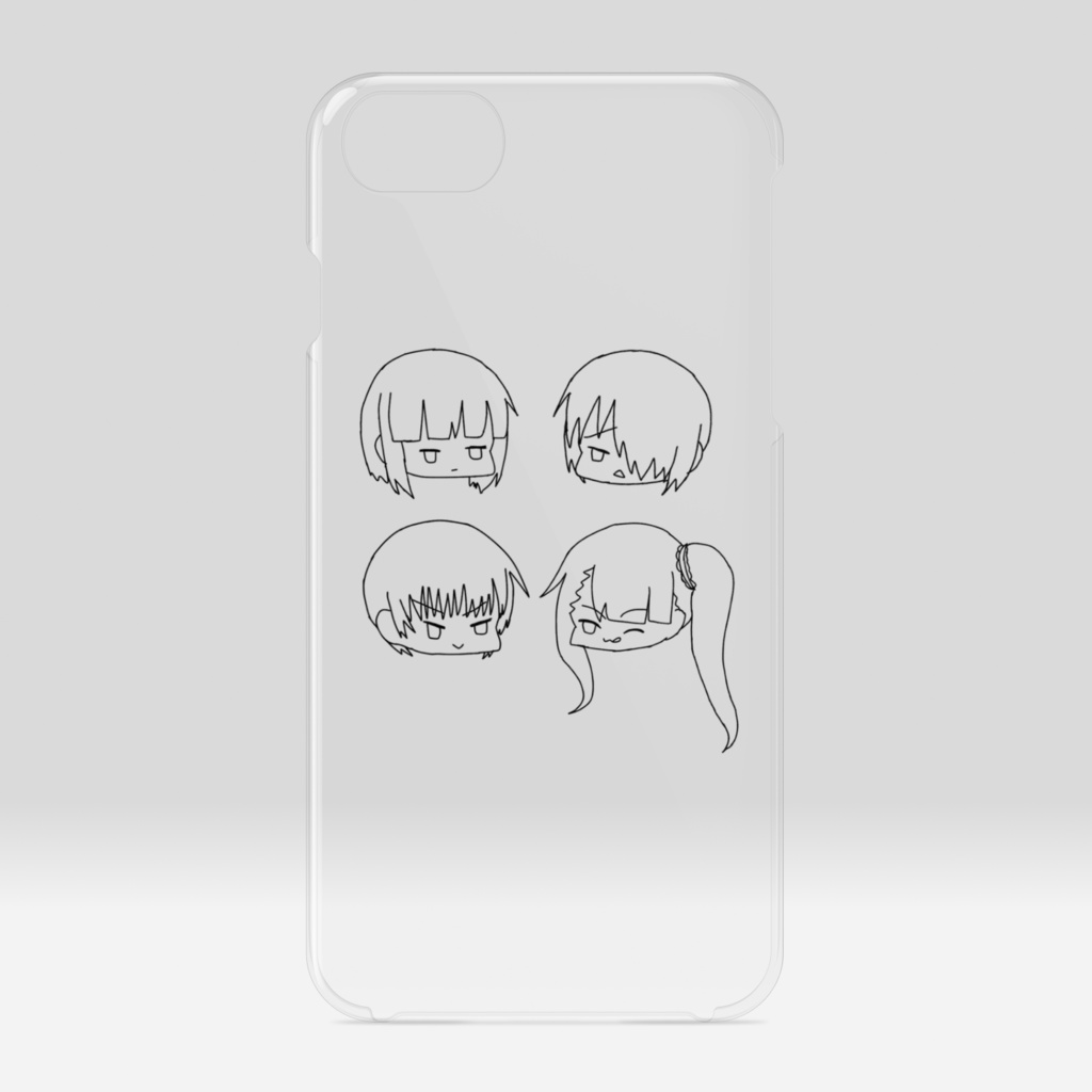 肆ノ宮家 クリアiPhoneケース