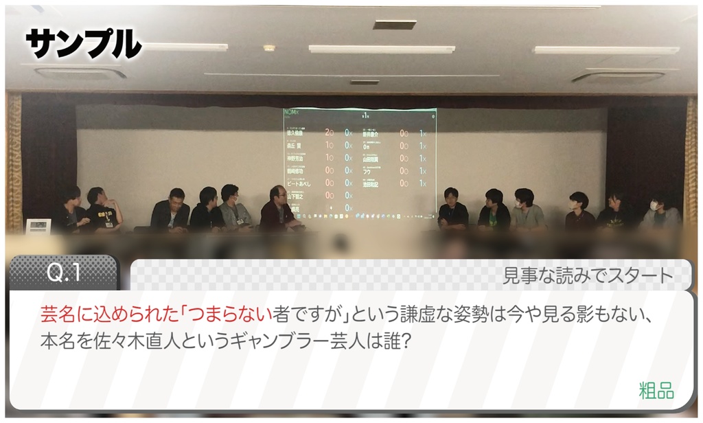 第1回つまらない大会ですが… 公式問題集