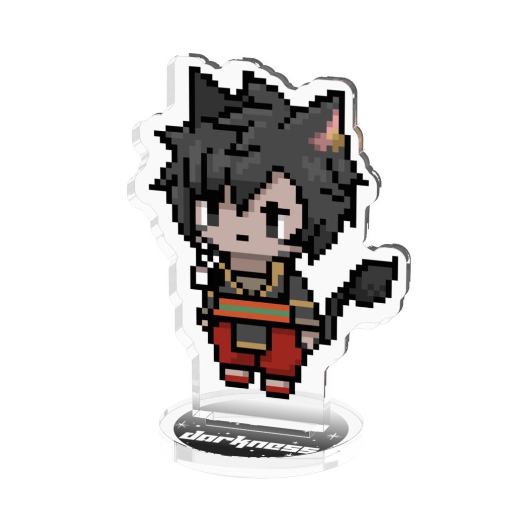 ドット絵のダークネス君アクリルフィギュア