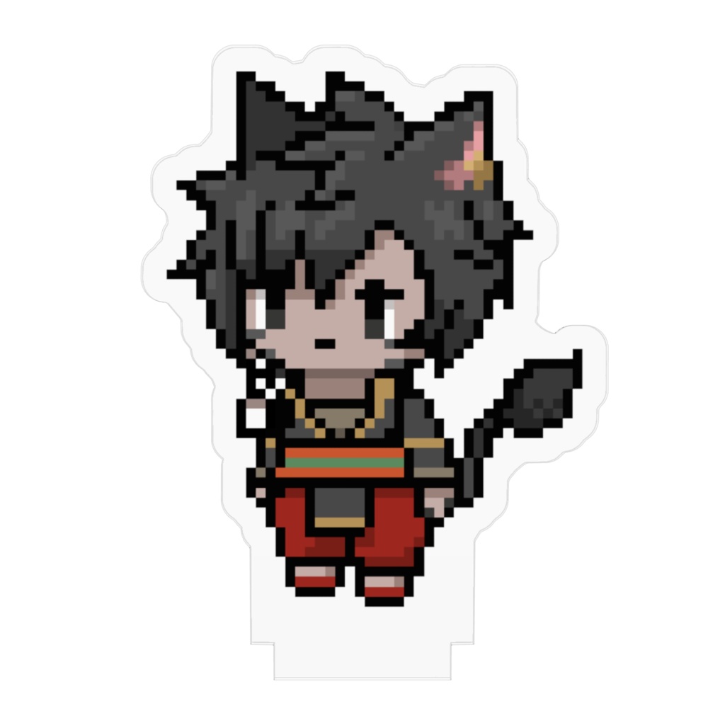 ドット絵のダークネス君アクリルフィギュア