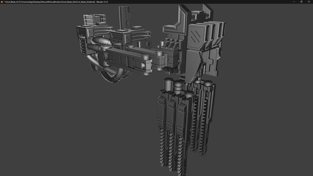 対警備組織規格外六連超振動突撃剣【Grind Blade】(FANMADE)