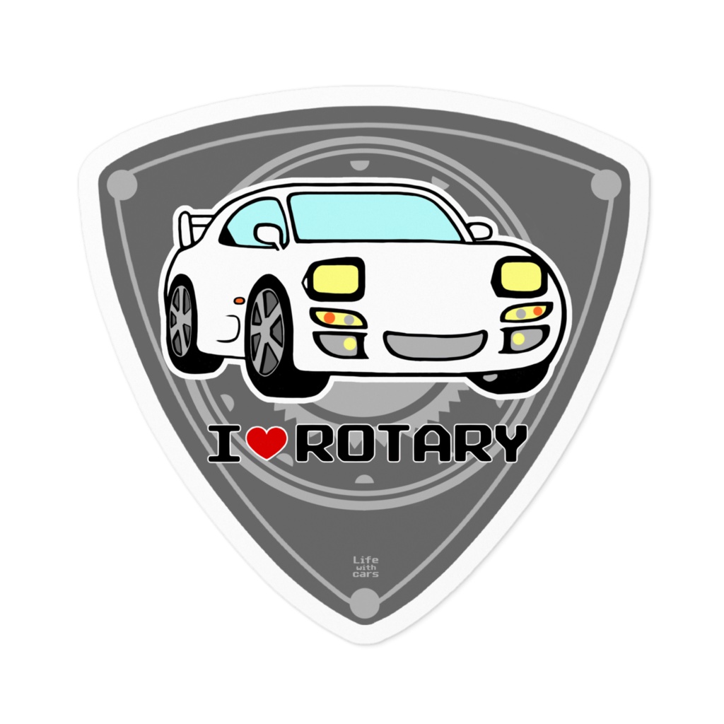 I♥ROTARYステッカー(FD)白