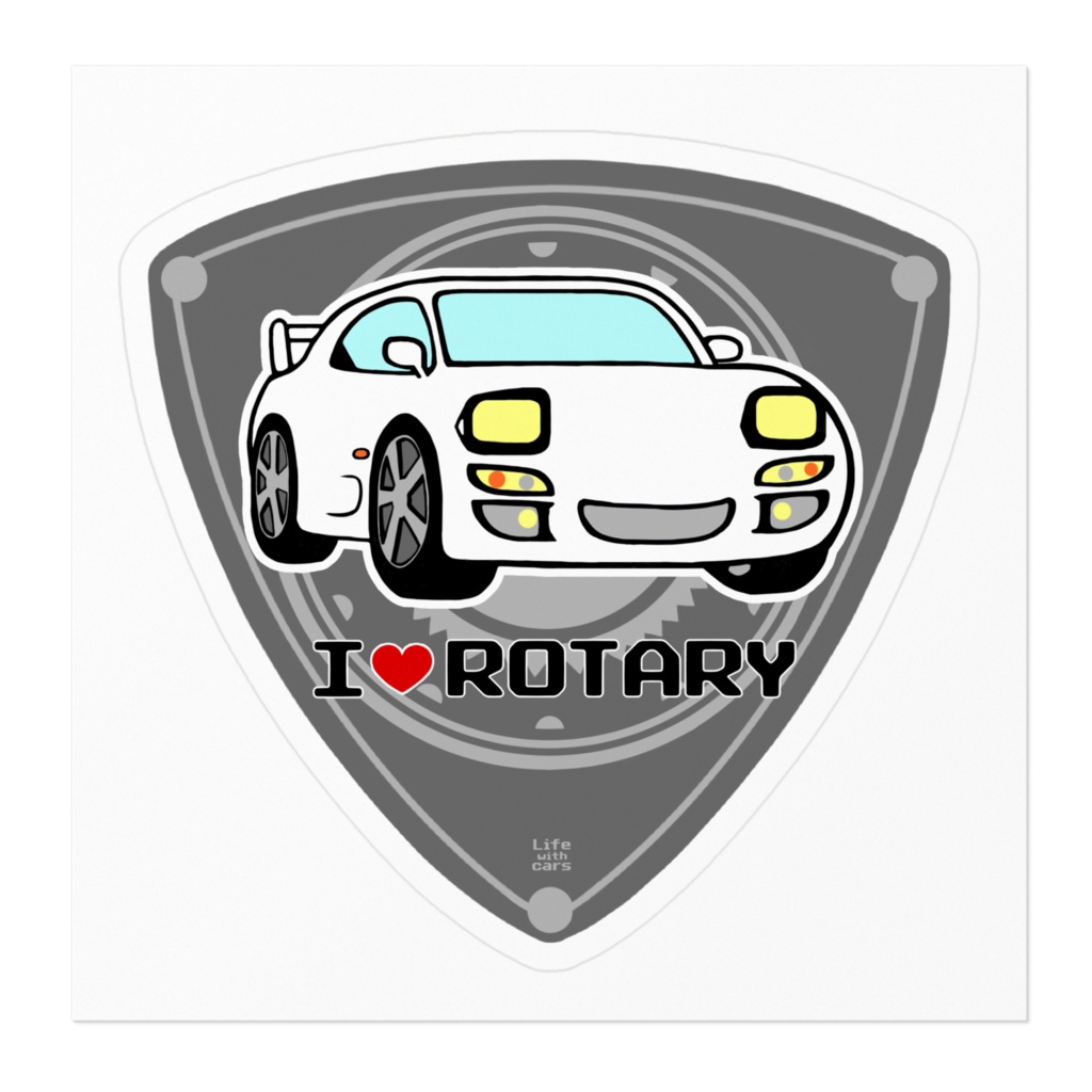 I♥ROTARYステッカー(FD)白