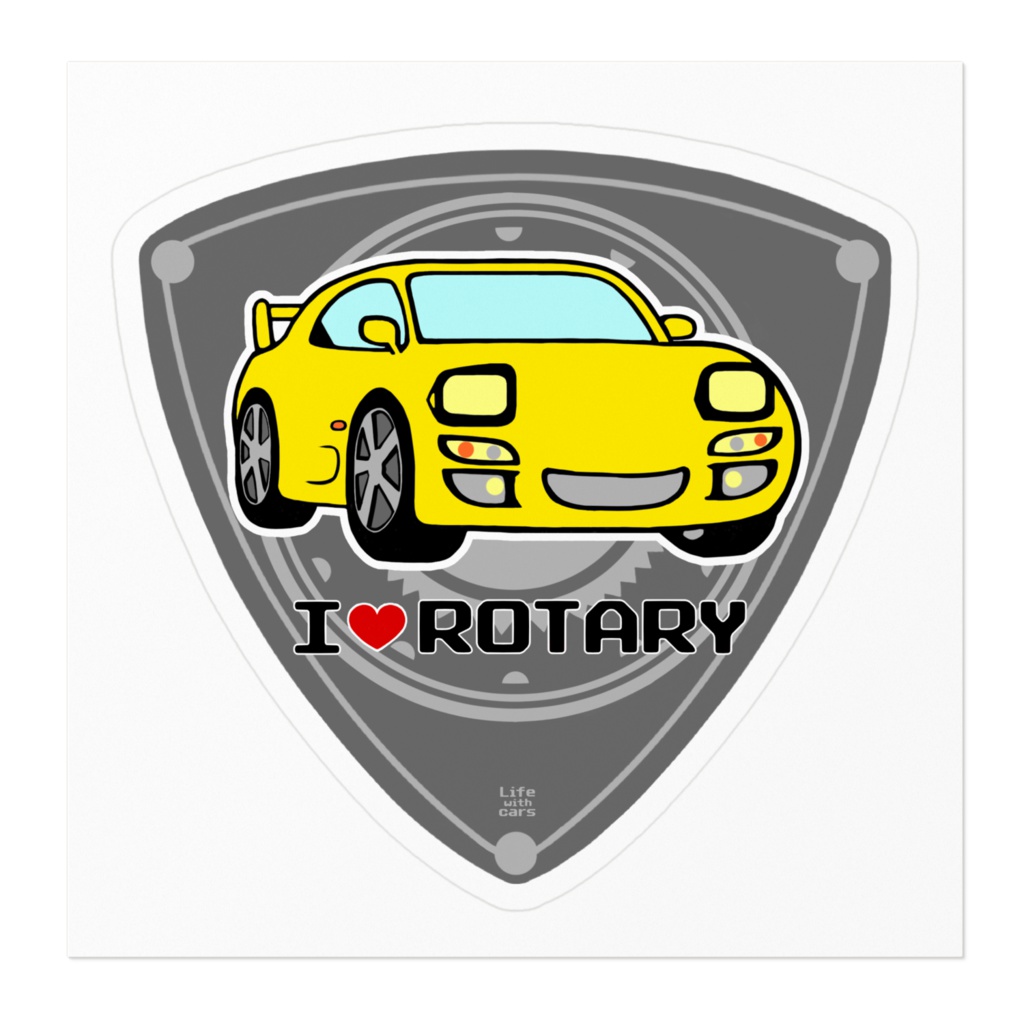 I♥ROTARYステッカー(FD)黄