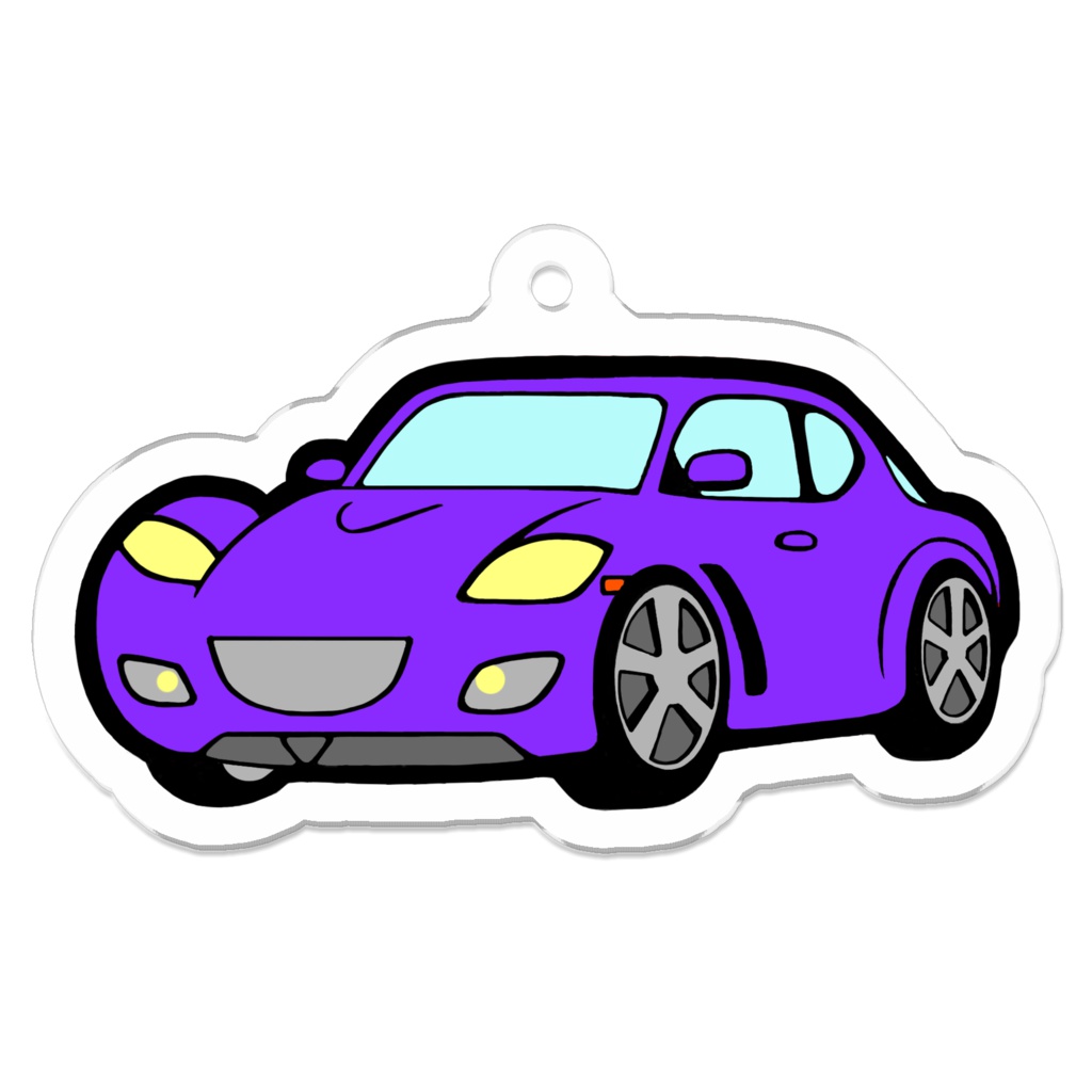 RX8 アクリルキーホルダー 紫