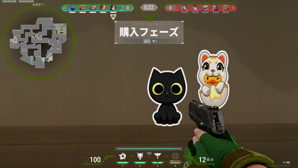 【VALORANT用】 配信オーバーレイ 無料 素材