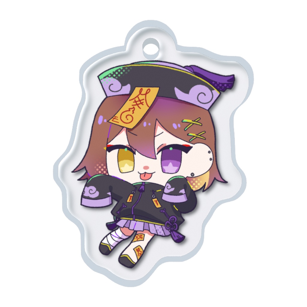 ももんが ハロウィン キョンシー仕様 めじるしチャーム 3種