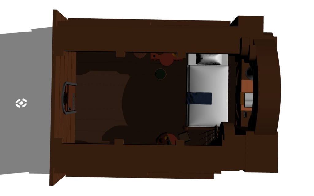 【クリスタ用3Dモデル】団長室(グラブル)の室内モデル