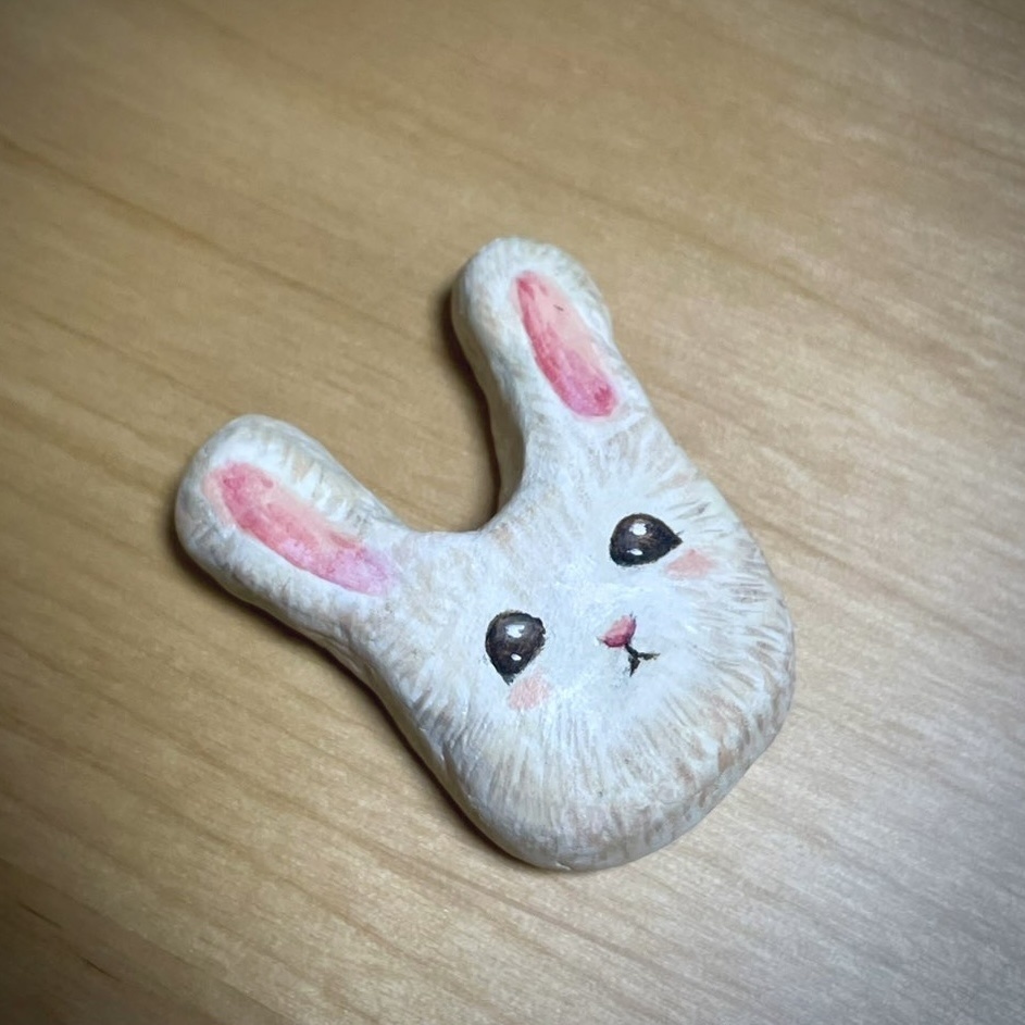うさぎさんブローチ