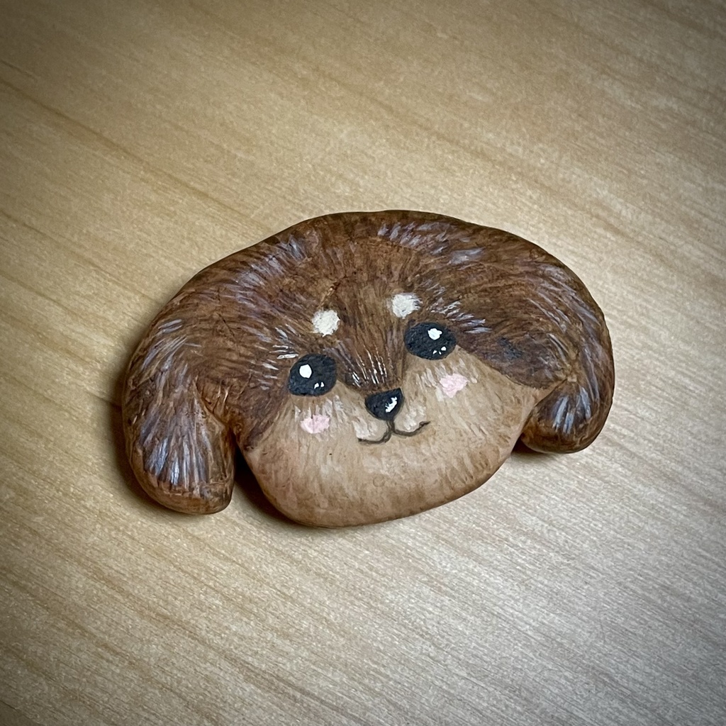 いぬさんブローチ