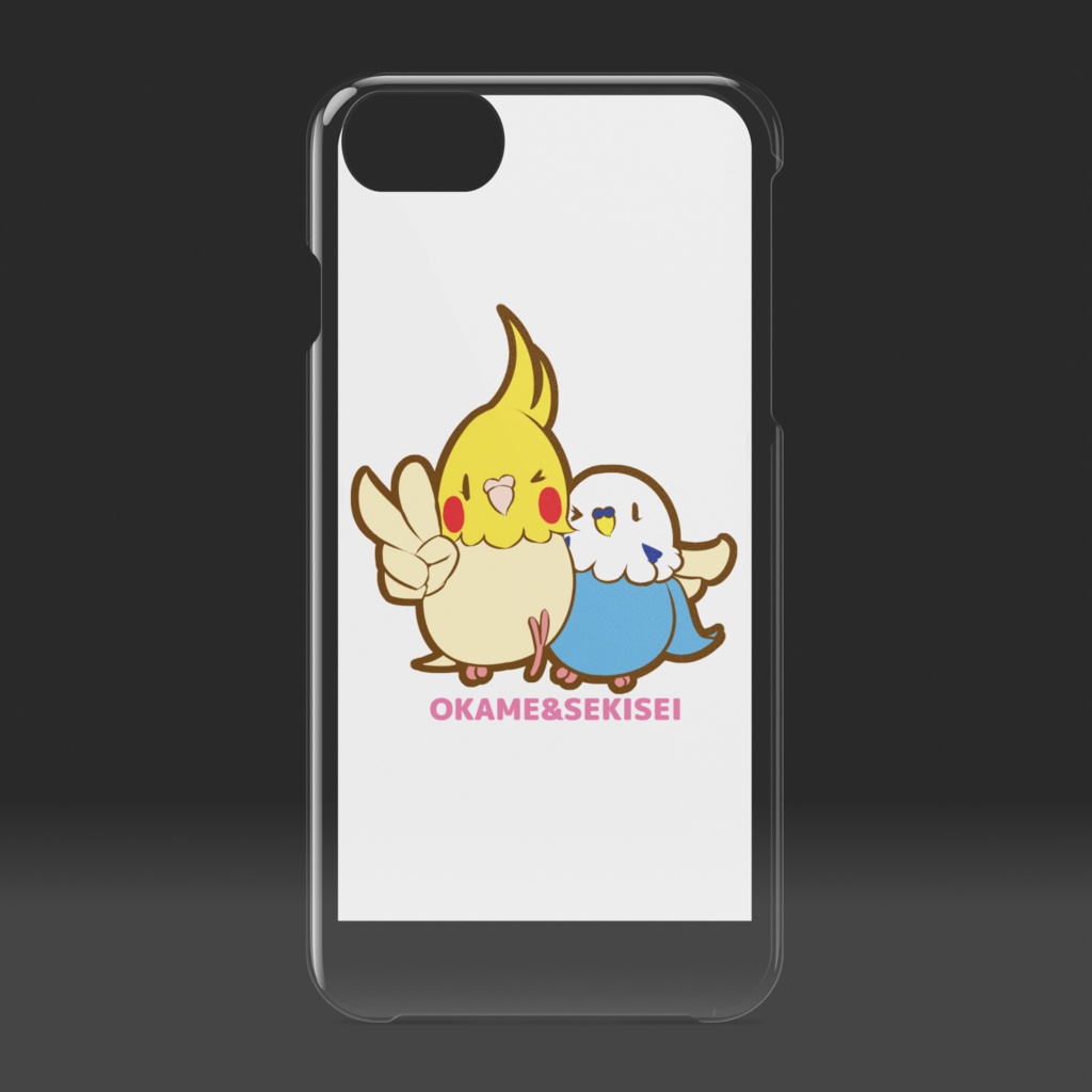 オカメインコ&セキセイインコ スマホケース