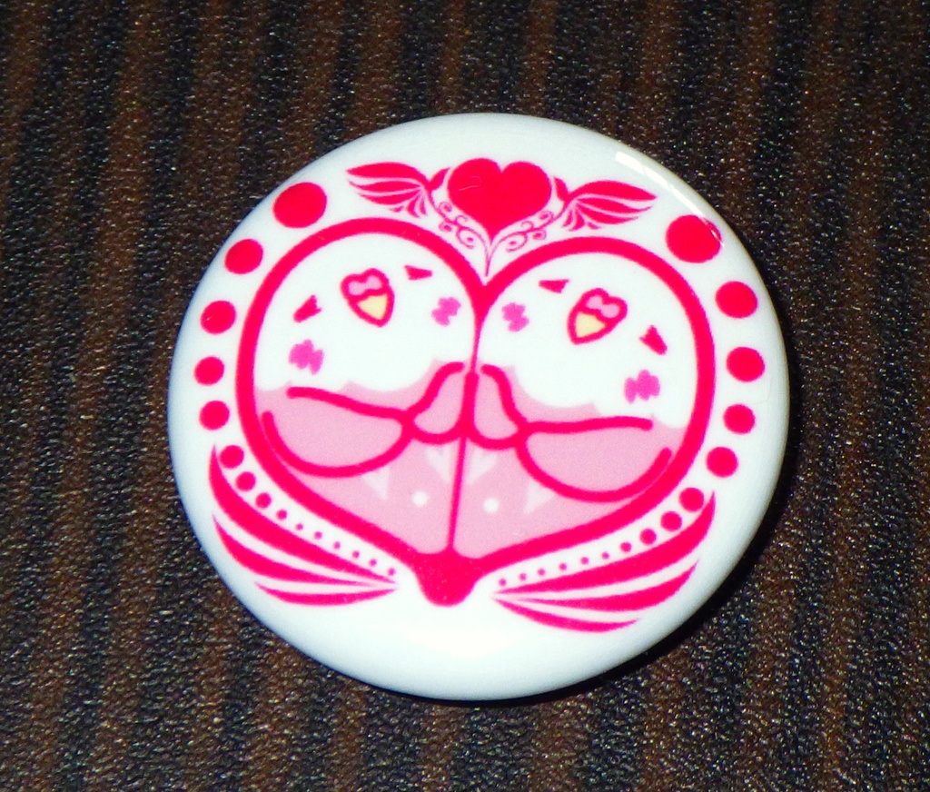 ハート型ペアインコ