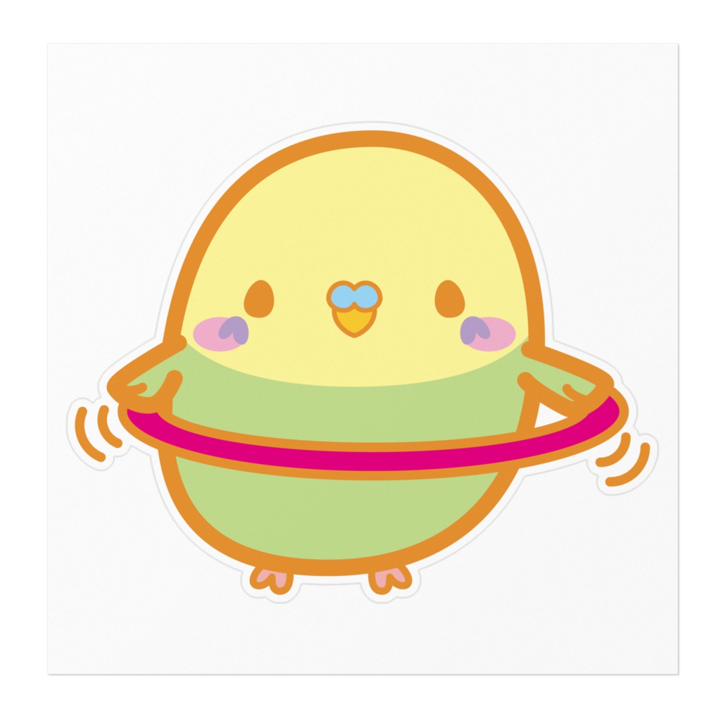 インコふらふーぷステッカー