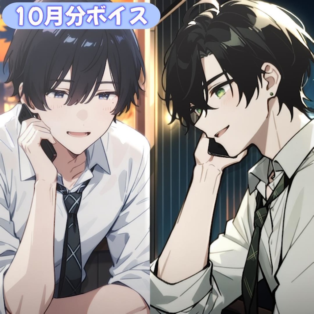 【七草秋人 & とも】１０月フリートークボイス（イラスト & 2on1 通話券付き）