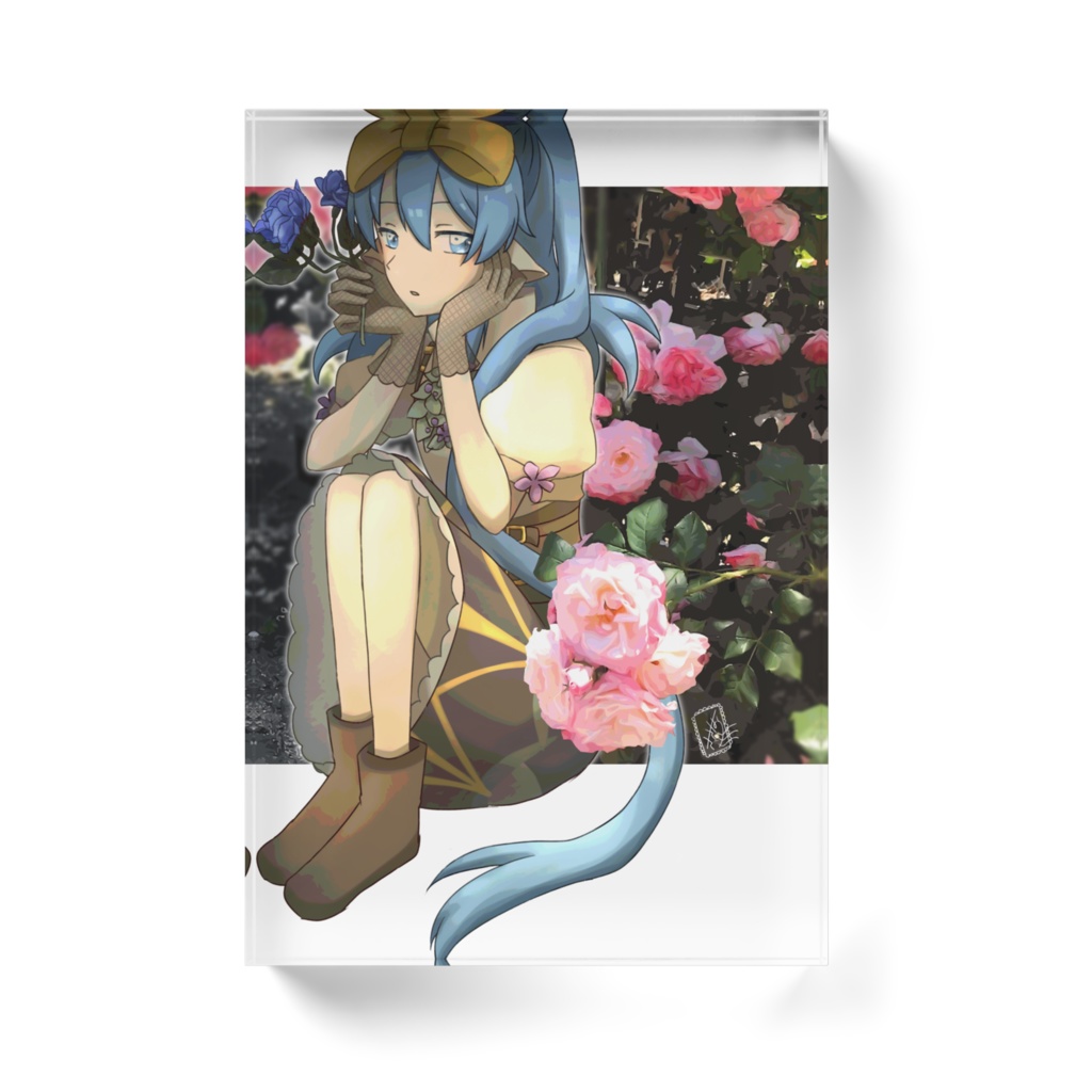 菫と薔薇-ささはらすみれ- アクリルブロック