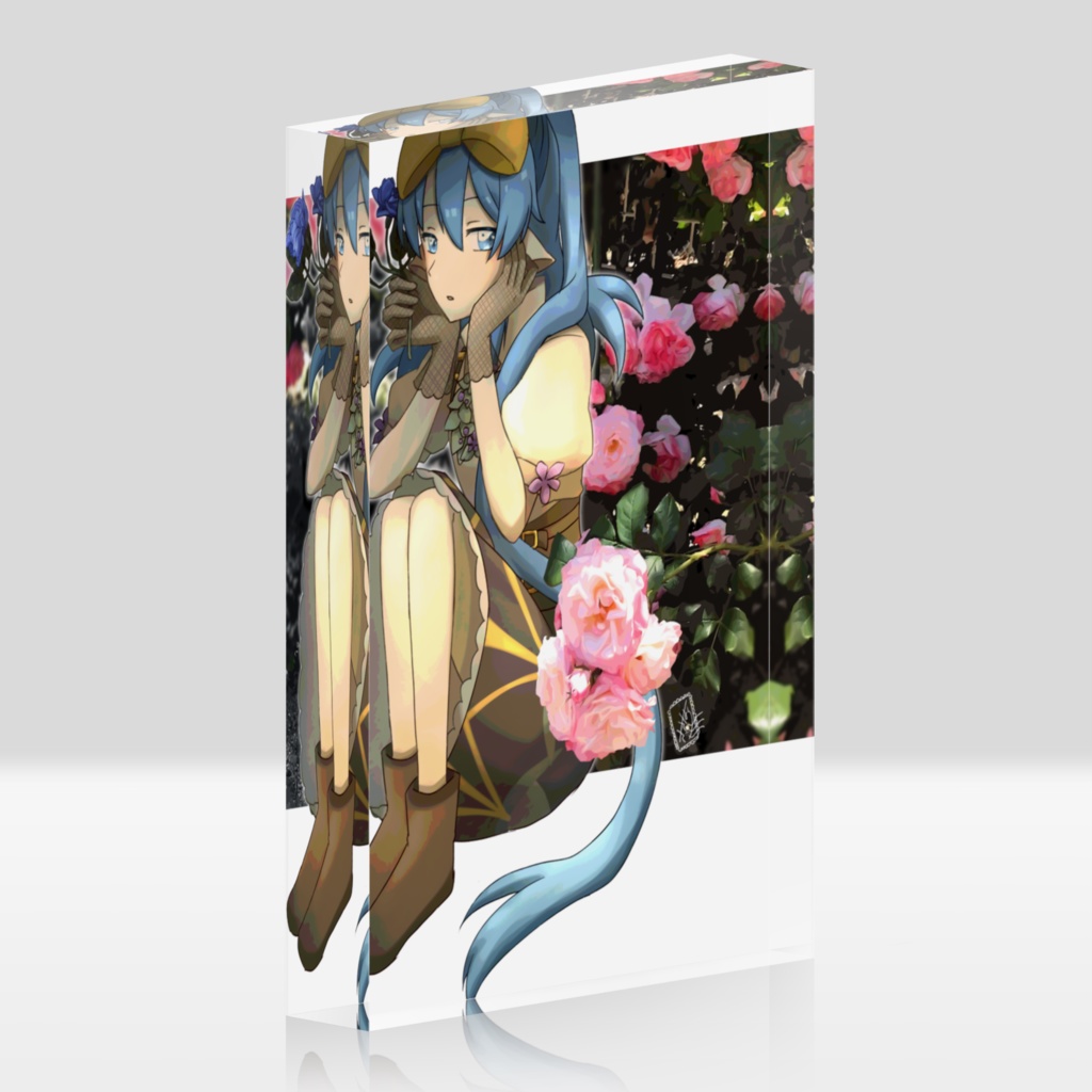 菫と薔薇-ささはらすみれ- アクリルブロック