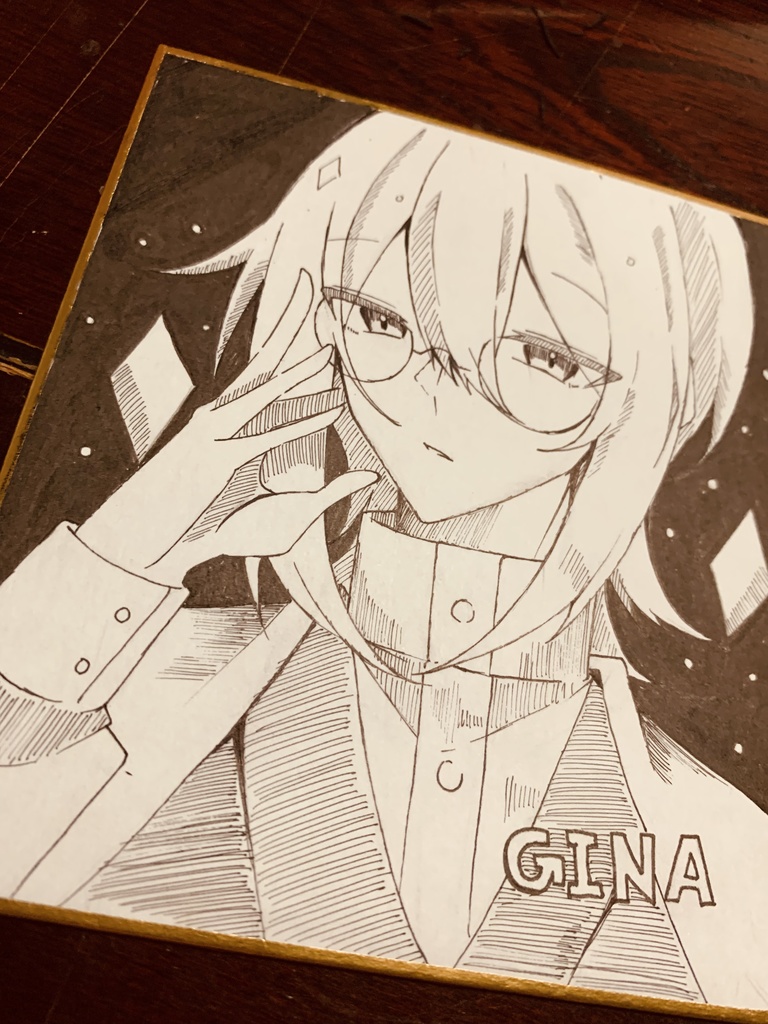 色紙 自創作 鶿无