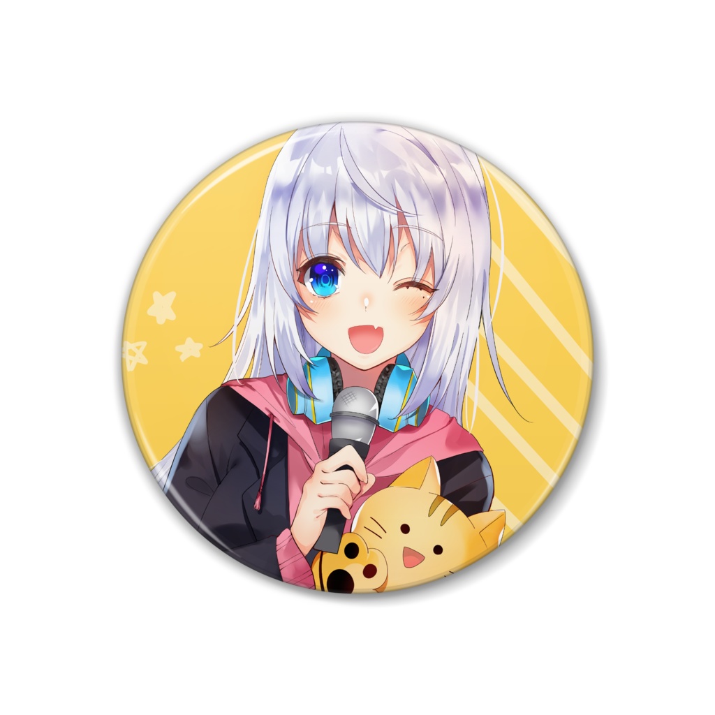 茅谷あめの缶バッジ*。