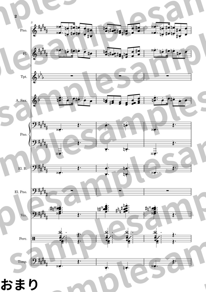 正義の槍 10パート スコア別