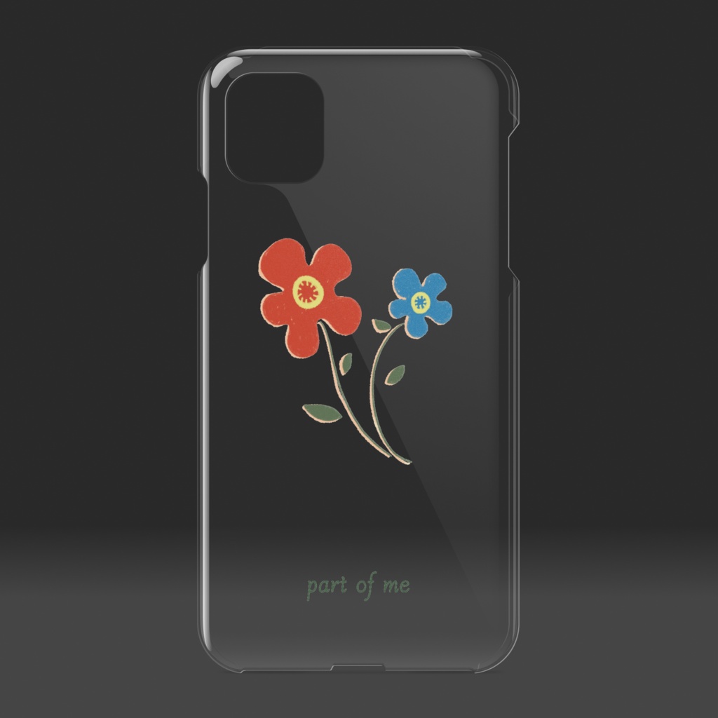 popなお花クリアケース