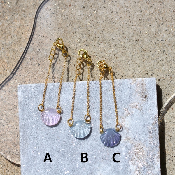 貝殻ポシェット シマーカラー