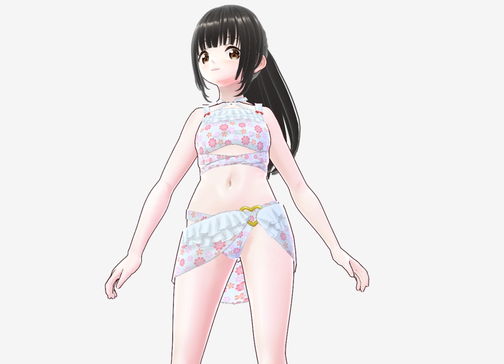フリル付き水着