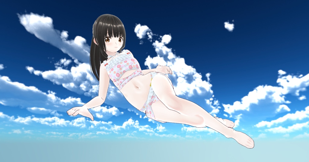 フリル付き水着
