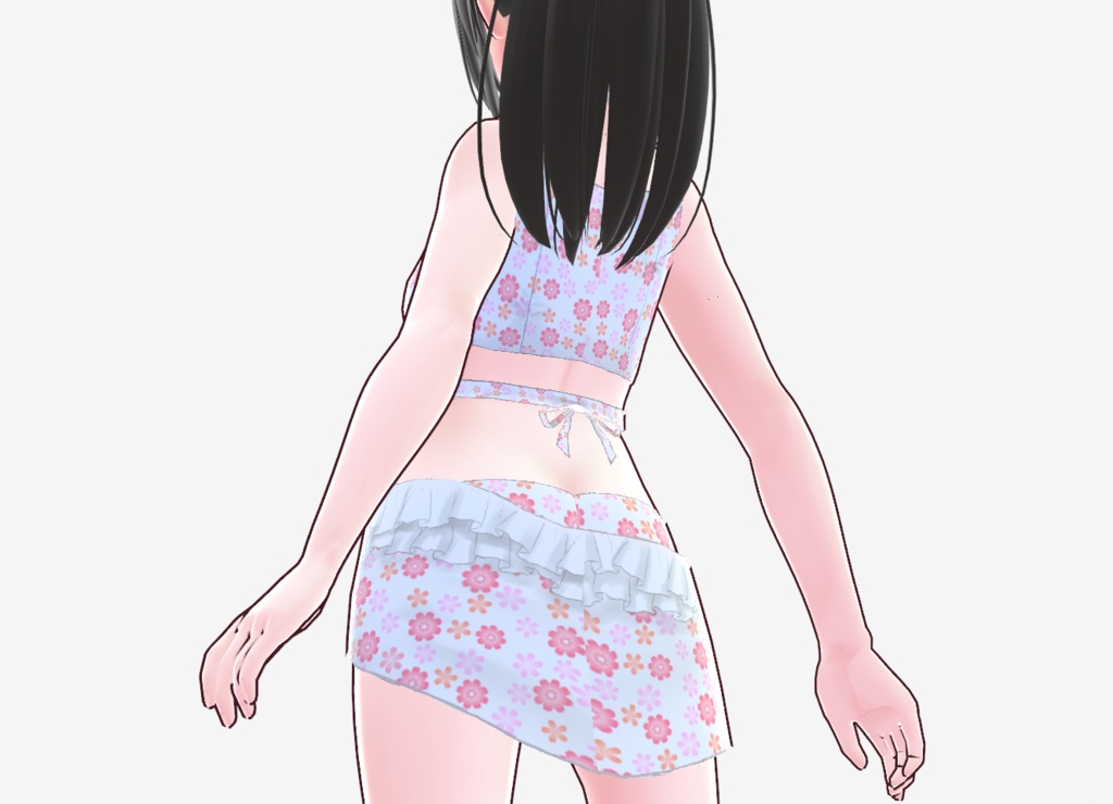フリル付き水着